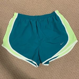 NWOT teal/ neon green dri-fit Nike shorts
